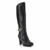 Dune London Black Sabrena Elasticated Buckle Detail Boots 1 Dune London Black Sabrena Elasticated Buckle Detail Boots -Dune London Sales unnamed file 1457