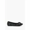Dune London Wide Fit Hartlyn Black Toe Cap Bow Ballerinas -Dune London Sales unnamed file 147