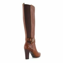 Alternative view of Dune London Brown Sabrena Elasticated Buckle Boots