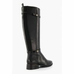Alternative view of Dune London Black Tap Buckle Trim High Boots