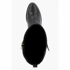 Dune London Black Tap Buckle Trim High Boots -Dune London Sales unnamed file 1481