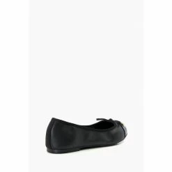 Dune London Wide Fit Hartlyn Black Toe Cap Bow Ballerinas -Dune London Sales unnamed file 149