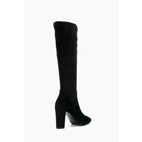 Dune London Siren Stretch Knee High Black Boots 4 Dune London Siren Stretch Knee High Black Boots - Image 2