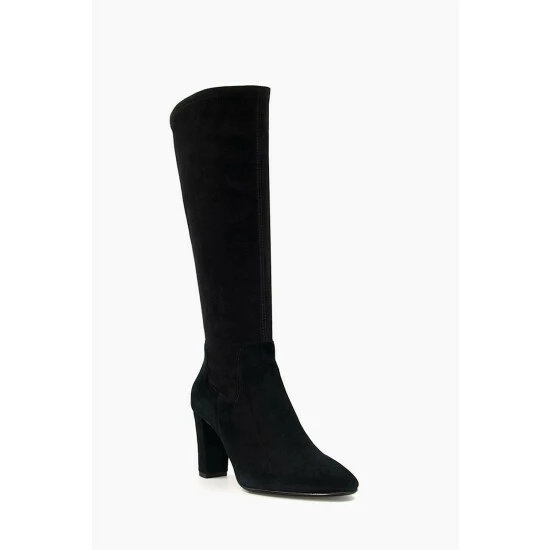 Dune London Siren Stretch Knee High Black Boots 5 Dune London Siren Stretch Knee High Black Boots - Image 3
