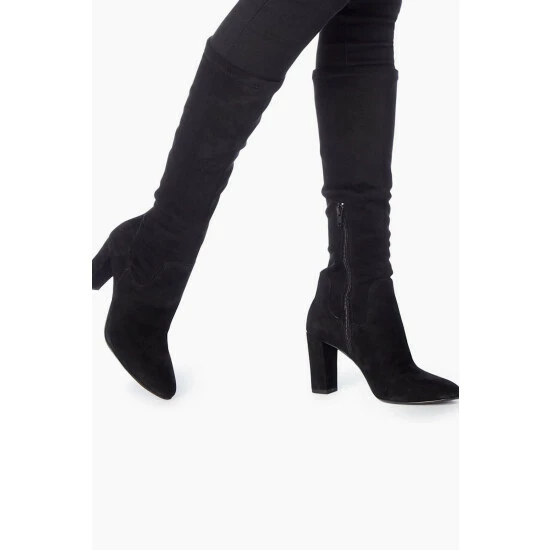 Dune London Siren Stretch Knee High Black Boots 7 Dune London Siren Stretch Knee High Black Boots - Image 5