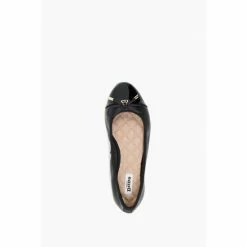 Dune London Wide Fit Hartlyn Black Toe Cap Bow Ballerinas -Dune London Sales unnamed file 150