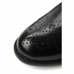 Dune London Pixie D Black Button Detail Leather Knee High Boots -Dune London Sales unnamed file 1505