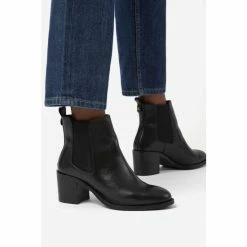Dune London Black Pembly Heeled Chelsea Boots -Dune London Sales unnamed file 1512