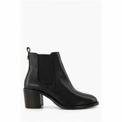 Dune London Black Pembly Heeled Chelsea Boots -Dune London Sales unnamed file 1513