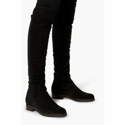 Dune London Tropic Black Over The Knee Suede Stretch Boots 14 Dune London Tropic Black Over The Knee Suede Stretch Boots -Dune London Sales unnamed file 1525