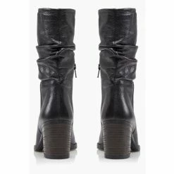 Dune London Black Rosa Slouch Heeled Calf Boots -Dune London Sales unnamed file 1530