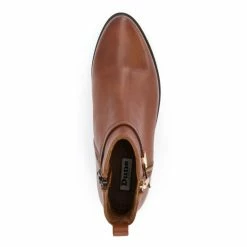 Dune London Brown Pap Buckle Trim Ankle Boots 10 Dune London Brown Pap Buckle Trim Ankle Boots -Dune London Sales unnamed file 1536