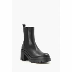 Dune London Prized Heeled Monster Sole Black Boots -Dune London Sales unnamed file 1544