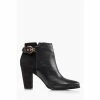 Dune London Black Olla Buckle Detailed Heeled Ankle Boots -Dune London Sales unnamed file 1548