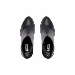 Dune London Black Olla Buckle Detailed Heeled Ankle Boots -Dune London Sales unnamed file 1551
