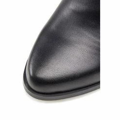 Dune London Black Olla Buckle Detailed Heeled Ankle Boots -Dune London Sales unnamed file 1553