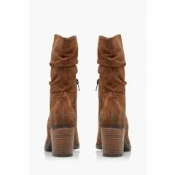 Dune London Brown Rosa Slouch Heeled Calf Boots -Dune London Sales unnamed file 1564