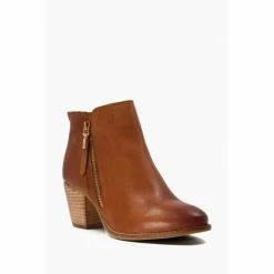 Alternative view of Dune London Wide Fit Paice Zip-Up Brown Ankle Boots