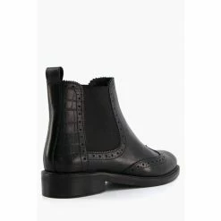 Dune London Black Quest Brogue Detail Chelsea Boots -Dune London Sales unnamed file 1581