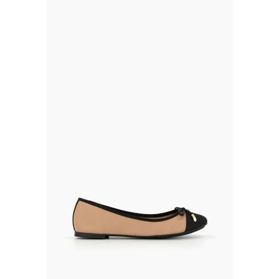 Dune London Brown Hartlyn Ballerina Shoes 3 Dune London Brown Hartlyn Ballerina Shoes