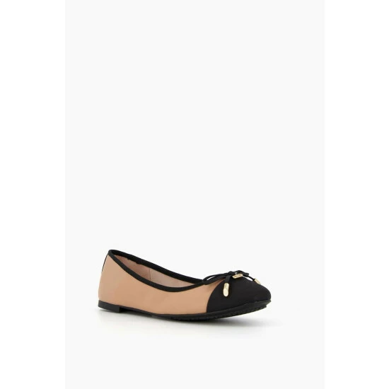 Dune London Brown Hartlyn Ballerina Shoes 4 Dune London Brown Hartlyn Ballerina Shoes - Image 2