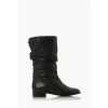 Dune London Black Rosalindas Wide Fit Ruched Calf Boots -Dune London Sales unnamed file 1607