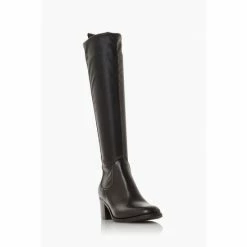 Alternative view of Dune London Black Telling Mid Block Heel Knee High Boots