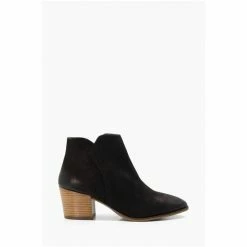 Dune London Parlor Cropped Western Ankle Black Boots -Dune London Sales unnamed file 1630