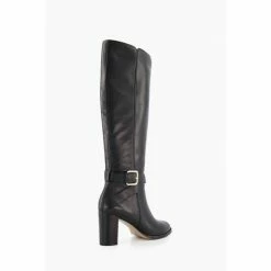 Dune London Thia Black Buckle High Leg Boots -Dune London Sales unnamed file 1639