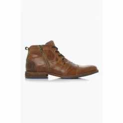 Alternative view of Dune London Brown Captains Double Toe Cap Detail Leather Boots