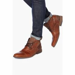 Dune London Brown Captains Double Toe Cap Detail Leather Boots -Dune London Sales unnamed file 1667