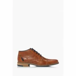 Dune London Carls Lace Up Ankle Brown Boots