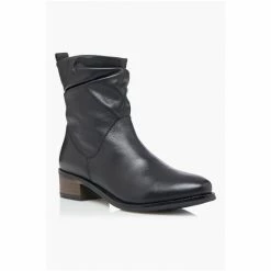 Dune London Pagers 2 Ruched Low Block Heel Ankle Boots -Dune London Sales unnamed file 1679