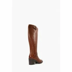 Dune London Trelise Brown Double Buckle Block High Boots 9 Dune London Trelise Brown Double Buckle Block High Boots -Dune London Sales unnamed file 1682