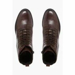 Dune London Brown Prestone Cleated Sole Lace-Up Hiker Boots -Dune London Sales unnamed file 1688