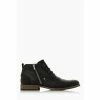 Dune London Black Captains Double Toe Cap Detail Leather Boots -Dune London Sales unnamed file 1705