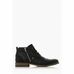 Dune London Black Captains Double Toe Cap Detail Leather Boots -Dune London Sales unnamed file 1710