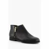 Dune London Black Pandie Side Zip Cropped Ankle Boots -Dune London Sales unnamed file 1711