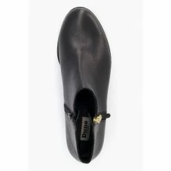 Dune London Black Pandie Side Zip Cropped Ankle Boots -Dune London Sales unnamed file 1714