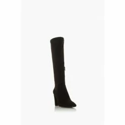 Alternative view of Dune London Black Siren Stretch Block Heel Almond Toe Boots