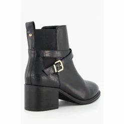 Dune London Black Poet Buckle Detail Heeled Boots -Dune London Sales unnamed file 1726