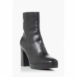 Alternative view of Dune London Black Pella Platform Ankle Boots