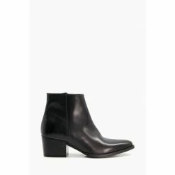 Dune London Patten Pointed Western Black Boots