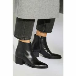 Dune London Patten Pointed Western Black Boots -Dune London Sales unnamed file 1746