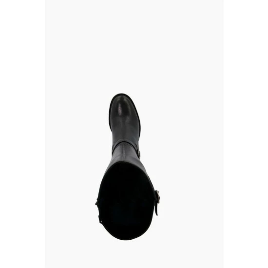Dune London Trelise Black Double Buckle Block High Boots 6 Dune London Trelise Black Double Buckle Block High Boots - Image 4