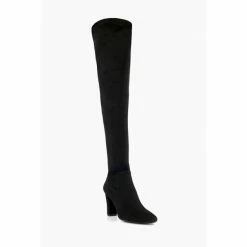 Alternative view of Dune London Black Syrell Over The Knee Stretch Boots