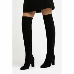 Dune London Black Syrell Over The Knee Stretch Boots 12 Dune London Black Syrell Over The Knee Stretch Boots -Dune London Sales unnamed file 1763