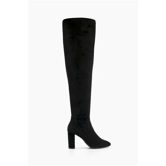 Dune London Black Syrell Over The Knee Stretch Boots 8 Dune London Black Syrell Over The Knee Stretch Boots - Image 6