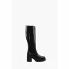 Dune London Time High Leg Heeled Black Boots -Dune London Sales unnamed file 1769