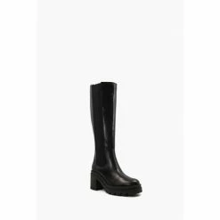 Alternative view of Dune London Time High Leg Heeled Black Boots